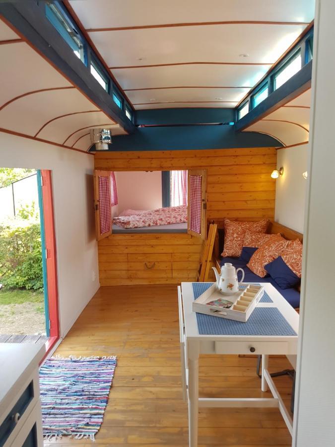 Gezellig pipowagen in Oostvoorne Villa Buitenkant foto