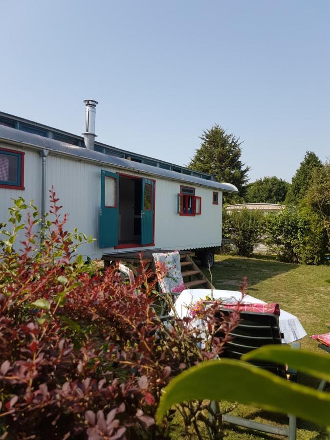 Gezellig pipowagen in Oostvoorne Villa Buitenkant foto