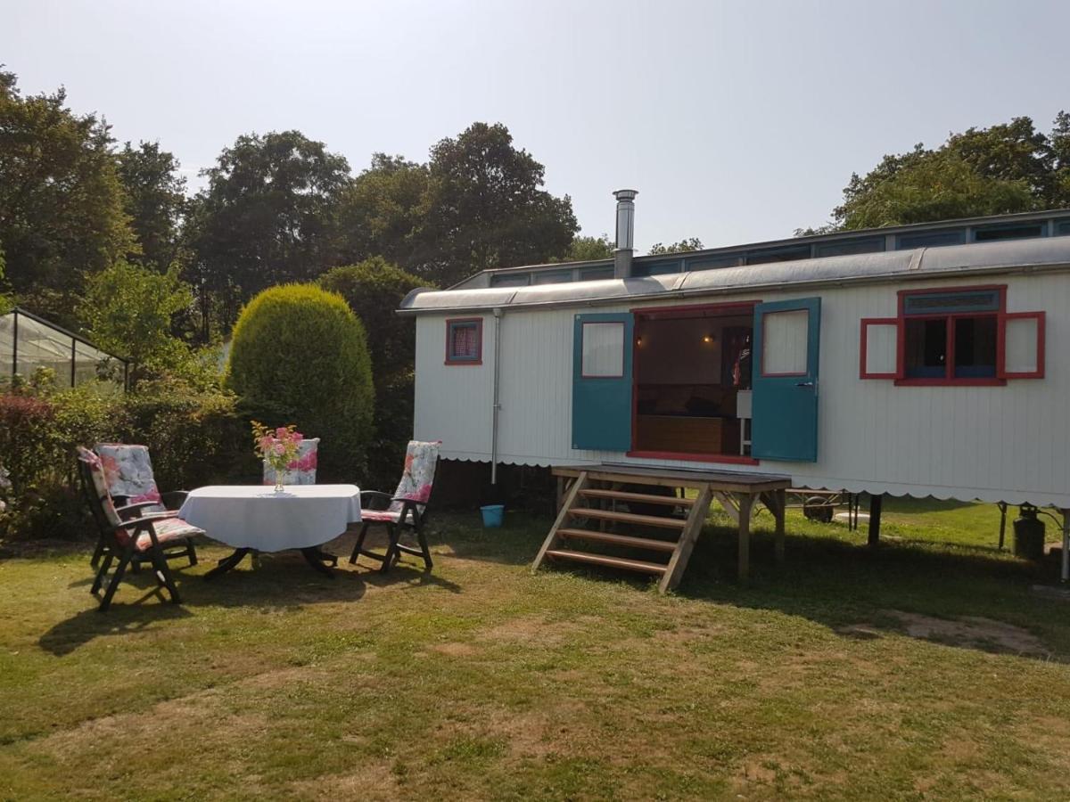 Gezellig pipowagen in Oostvoorne Villa Buitenkant foto